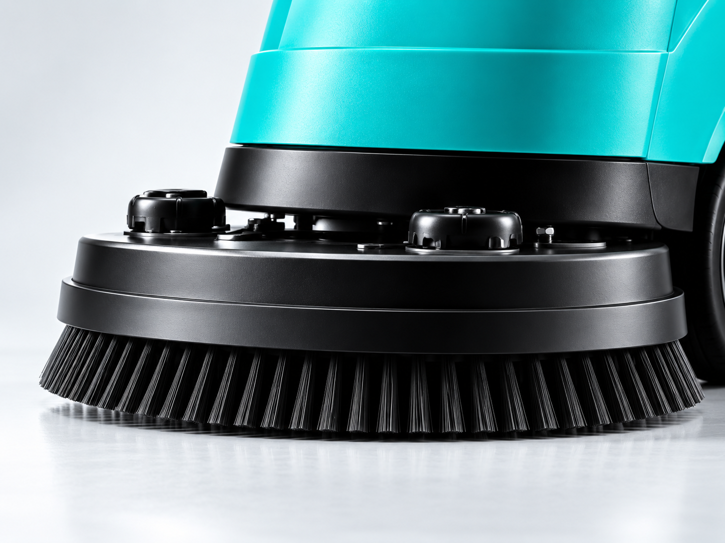 Built for daily floor care brush deck detail